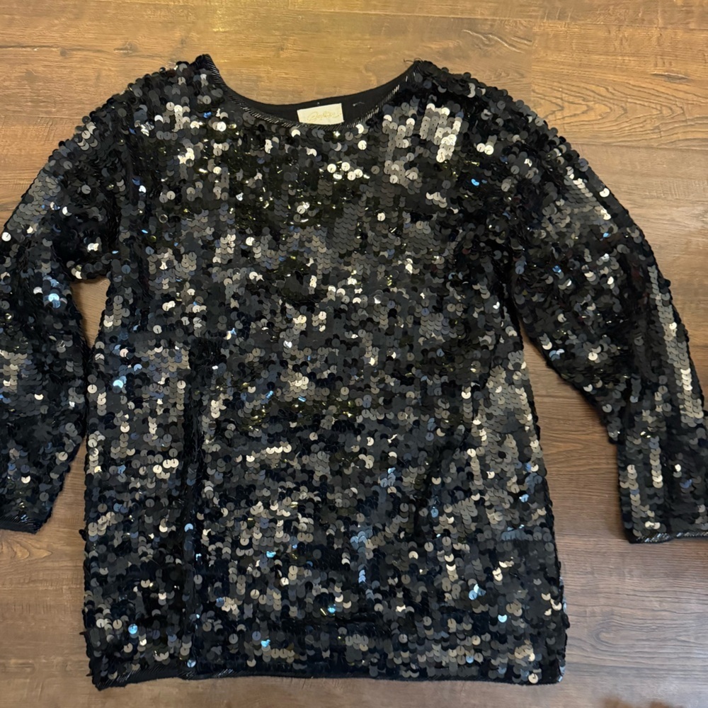 DESTINEE 80’s Dynasty Vintage Sequins Top